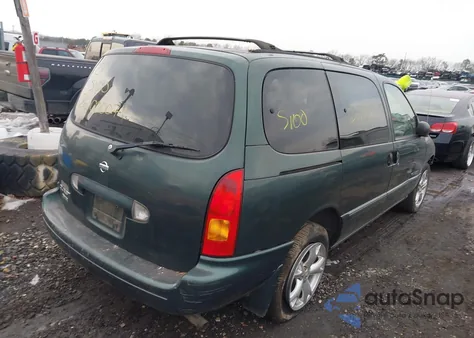 2000 Nissan Quest Gle/Gxe/Se-Cloth/Se-Leather z USA, uszkodzony, nr VIN 4N2XN11T0YD817825